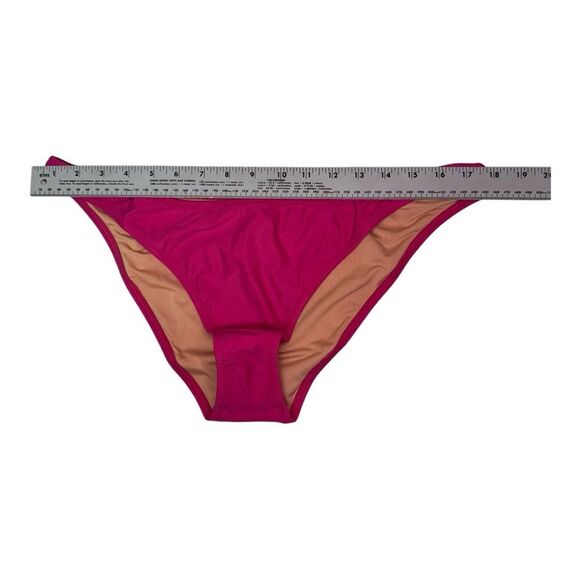 J.Crew Bikini Bottoms Size XL Fuchsia Pink Recycled Polyamide Elastic Swimwear - Picture 5 of 7